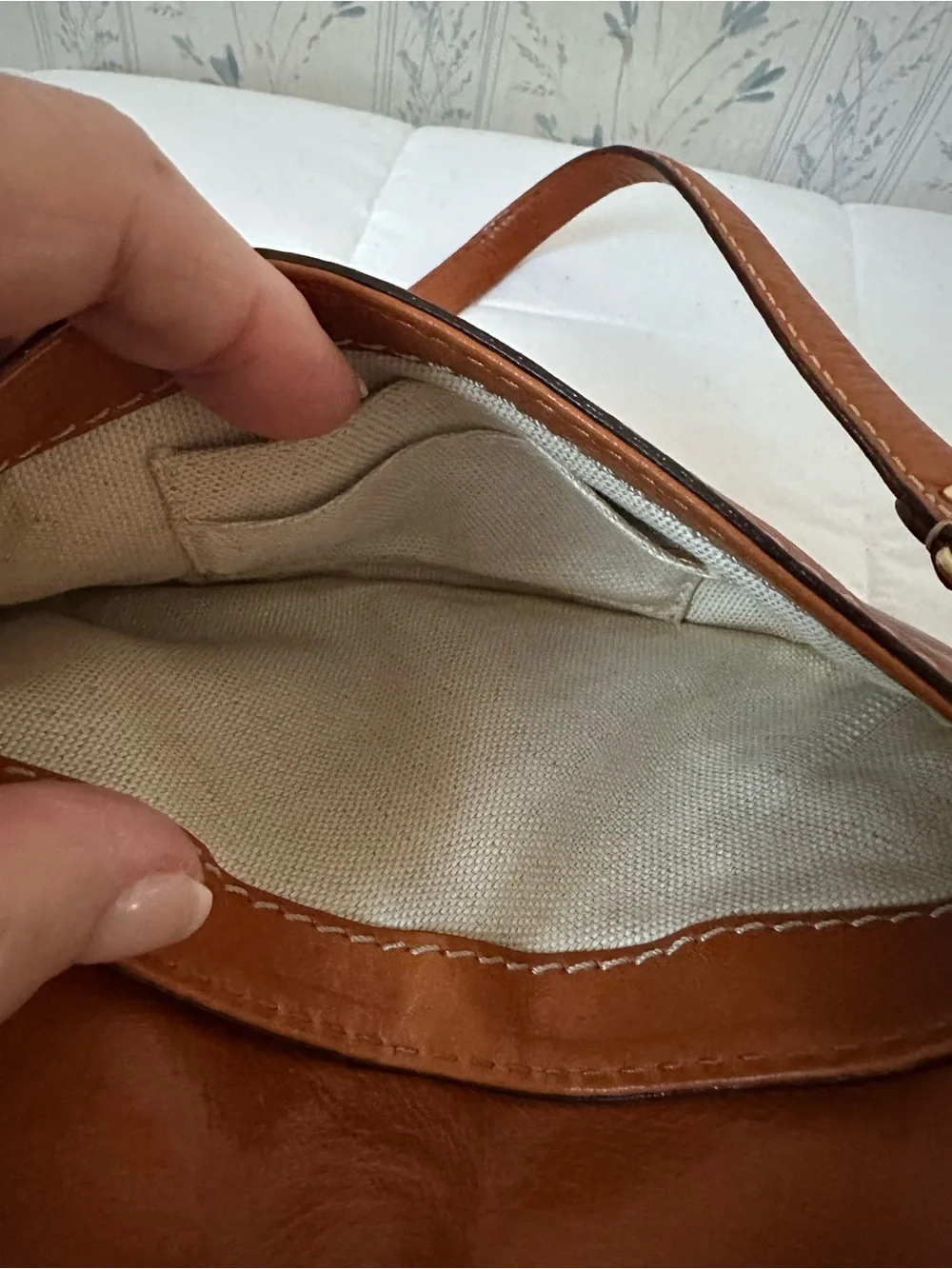 Michael Kors Vintage Leather Studded Wristlet